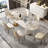 Modern light luxury simple oval dining table-106446239