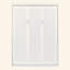 Lit escamotable double pleine grandeur avec tablettes, blanc