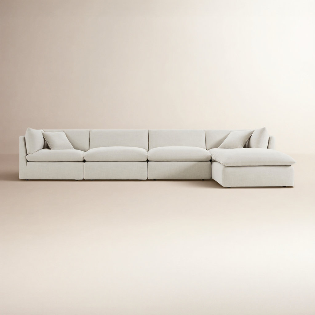 Annabella Modular Sectional, Effie Linen Performance Weave