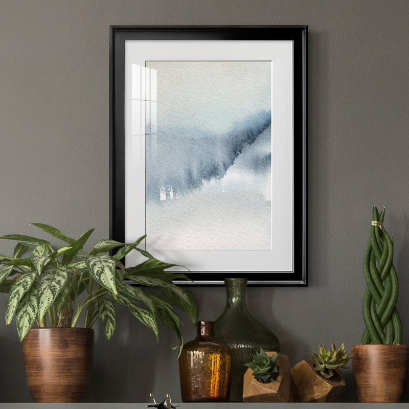 Summer Rain II - peinture encadrée, H 22,5 po x l 30,5 po x P 1,5 po, Noir
