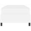  Structure de lit avec matelas en similicuir 39,4 "x 78,7" blanc-900007944