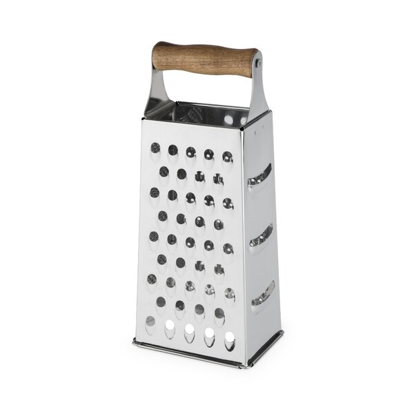 Acacia Wood & Stainless Steel Cheese Grater - White Birch Design Company