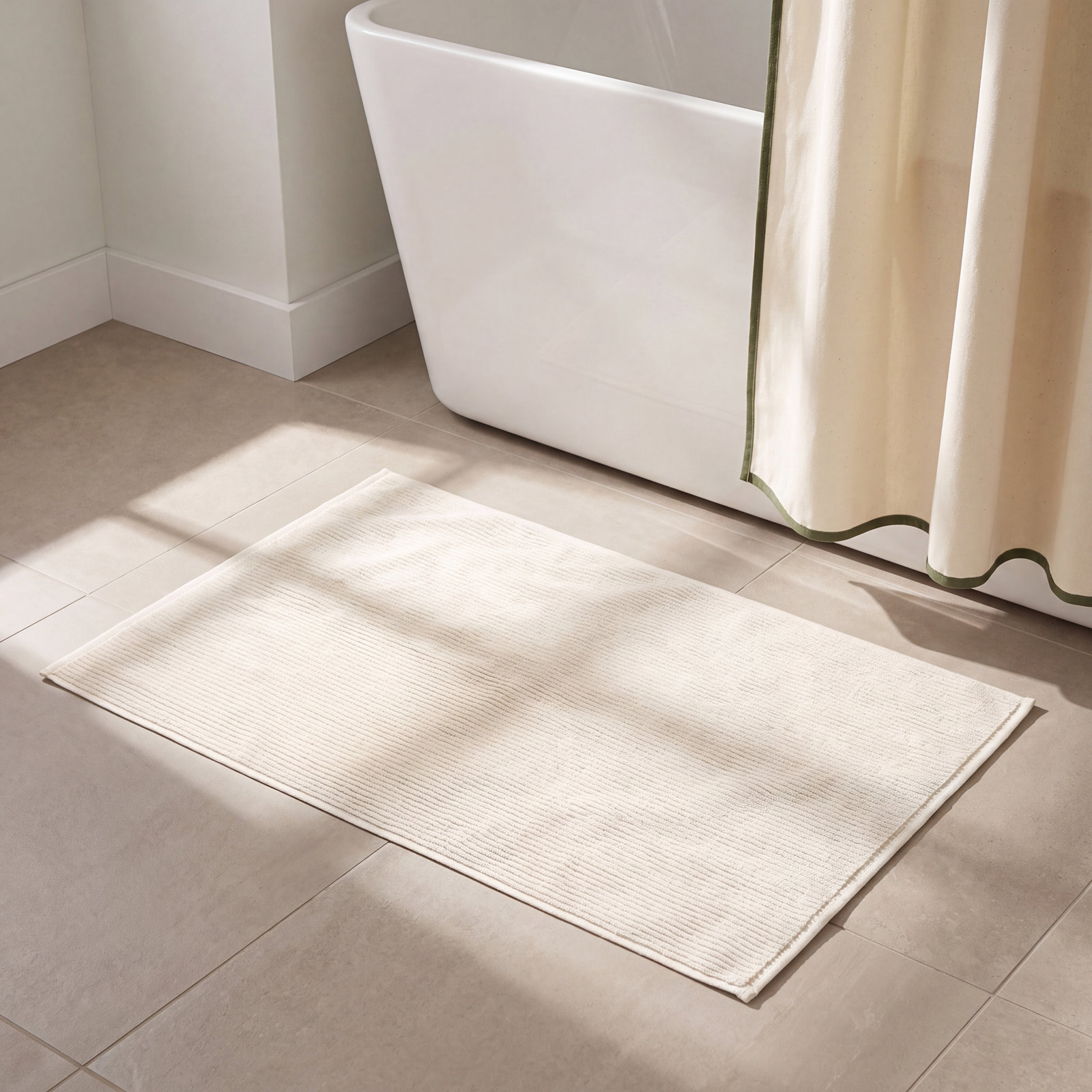 Temescal Organic Bath Mat, Undyed