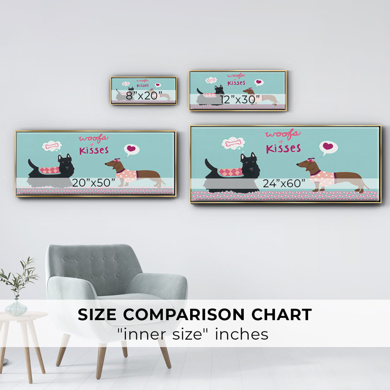 Valendogs Collection C- Framed Canvas