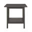 Ensemble de tables 3 pièces Wiston, 1 table basse, 2 tables de bout, bois gris antique