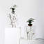 Cubic Crystal Pedestal - Luxury Crystal Acrylic Pedestal with Natural Wood Branches – Clear Modern Display Stand
