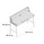 Mirasol Metal Base Secretary Desk