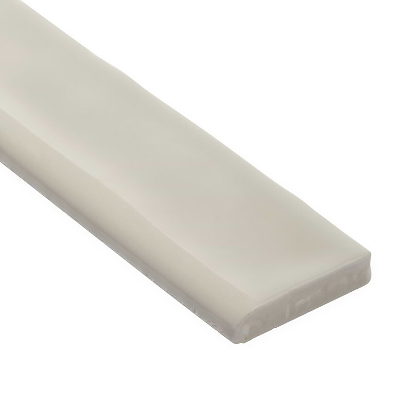 Carolina 2x20 Polished Ceramic Bullnose, Fog