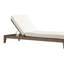 Chaise longue d'extérieur inclinable en teck