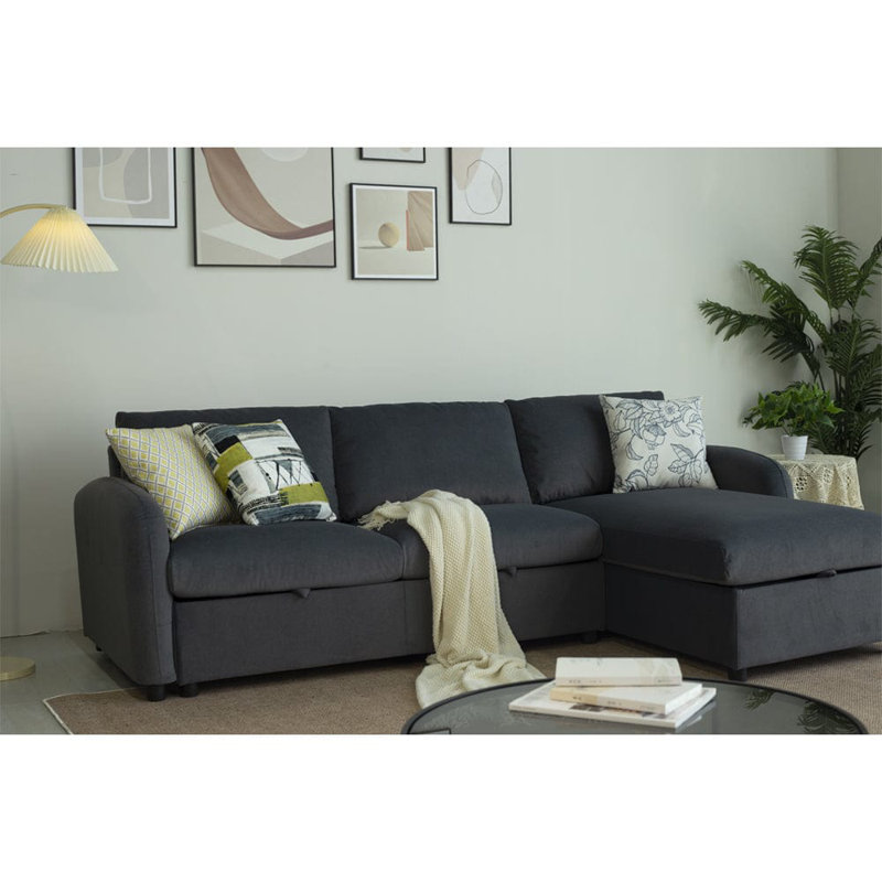 Sofa & Chaise, Grey