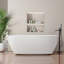 Baignoire de trempage autoportante en acrylique 67 po