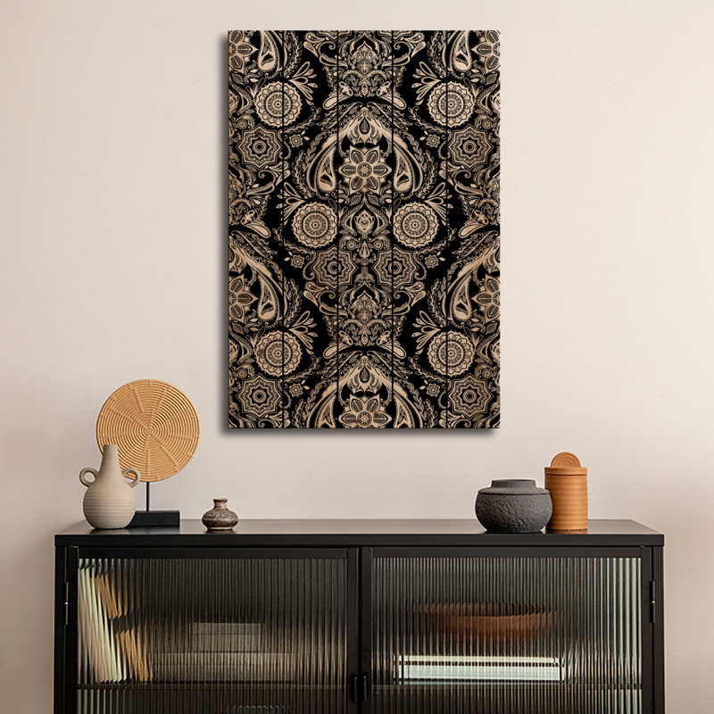 Reproduction d'art mural en bois - Nirwana par Tobias Fonseca, H 26 po x l 18 po