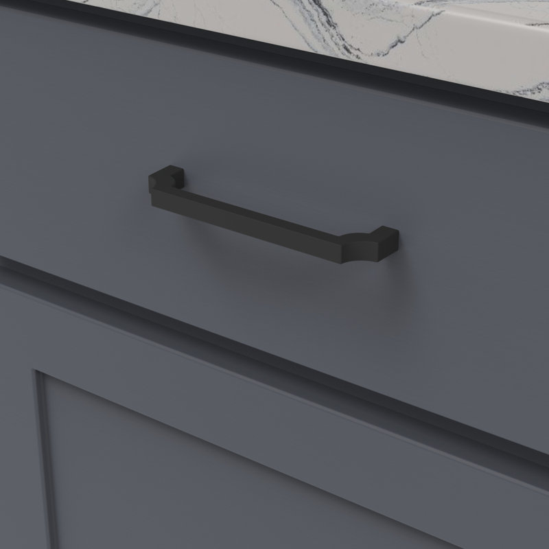 Monarch Bar / Handle Pull, 5-1/16", Matte Black