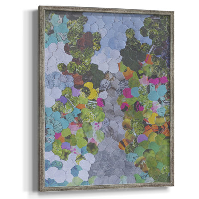 Magenta Garden Framed Print - Solid Wood