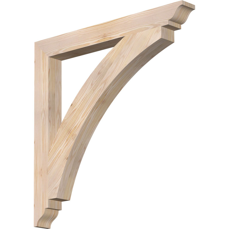 Support traditionnel Thorton, Douglas (lisse), H 34 po x l 3,5 po x P 34 po