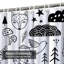 Rideau de douche avec 12 crochets-460916174