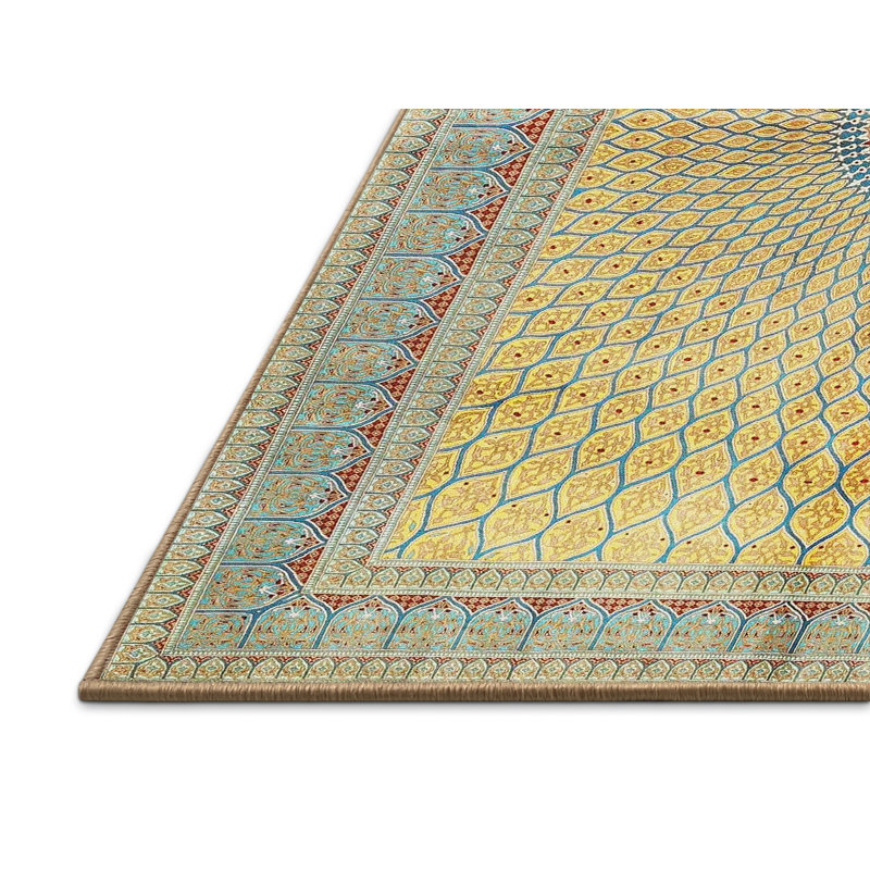 Hwithoveth Oriental Indoor Rug, Rectangle 4' x 6'