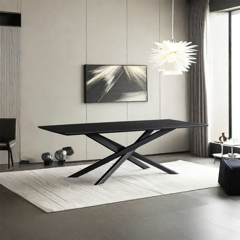Matsue Ash Solid Wood Dining Table, 27.56" W x 62.99" L