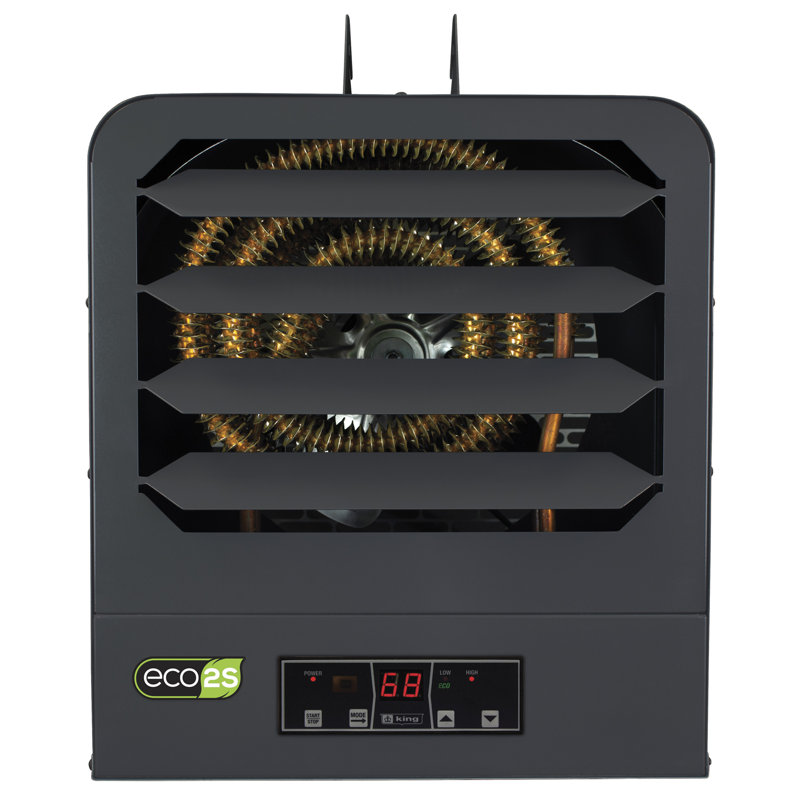 King Electric Electric Ceiling Mounted Space Heater with Adjustable Thermostat and with Digital Display, 12500W