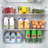 12 PACK Multi-Use Clear Plastic Storage Bins for Organizing