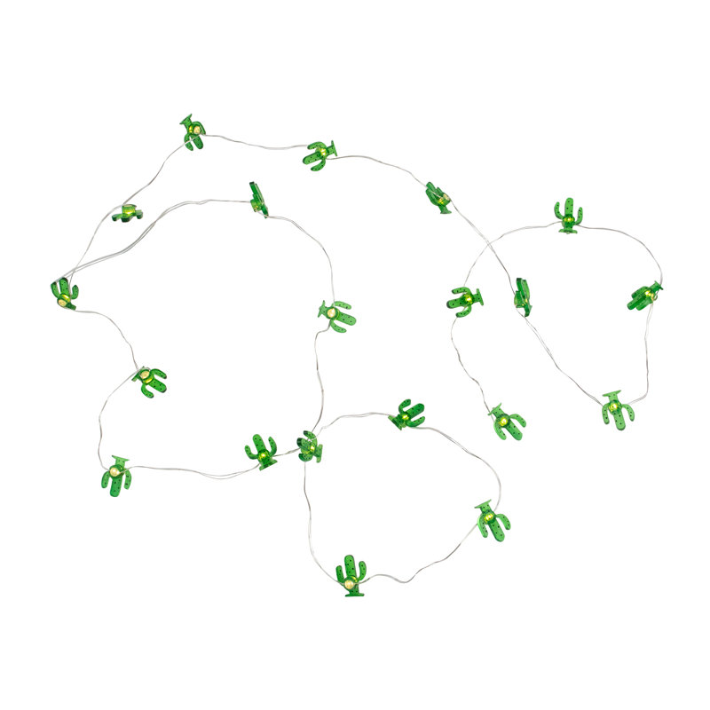 10 lumières féeriques à cactus à DEL 10 lumières - blanc chaud