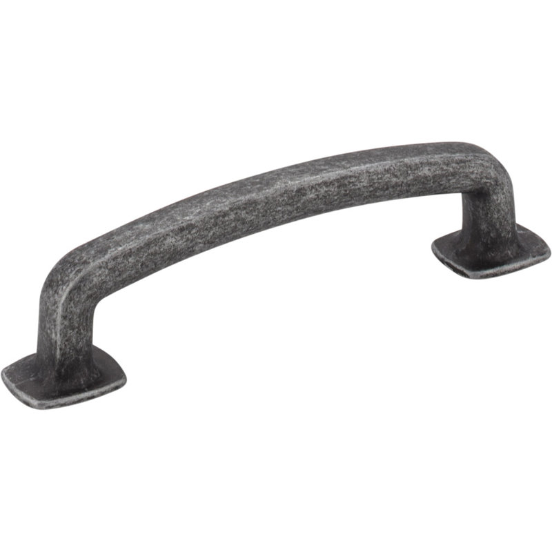 Belcastel I Bar Pull, Distressed Antique Silver, 3 3/4"