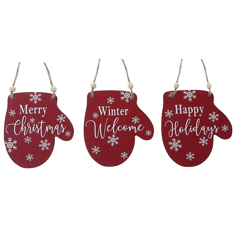 5'' Wood Holiday Shaped Ornament