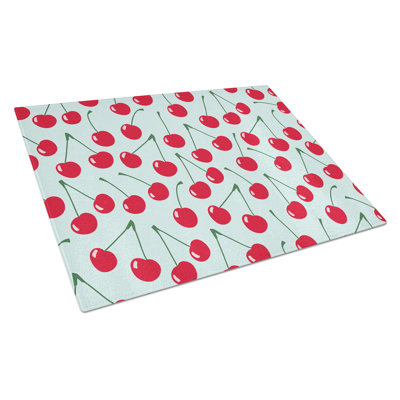 Caroline's Treasures Glass Cherries Cutting Board