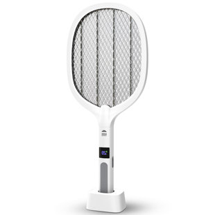WBM SMART 2 in 1 Electric Bug Zapper, Mosquitoes Trap Lamp & Racket, USB Rechargeable Electric Fly Swatter