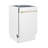 ZLINE Autograph Edition 18 in. Tallac Series Dishwasher in White Matte W/ Champagne Bronze Handle, 51dBa (DWVZ-WM-18-CB)-65654498