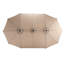 Grand parasol rectangulaire de 14,8 pi - kaki à double face pour les espaces extérieurs soutenant le patio-1527774579