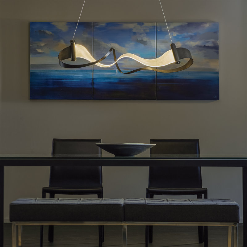 Zephyr 1 - Light Statement Geometric LED Pendant, Dark Smoke