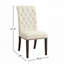 Chaises d'appoint rembourrées en tissu