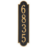 Richmond Personalized Vertical Estate 4-Line Wall Address Plaque