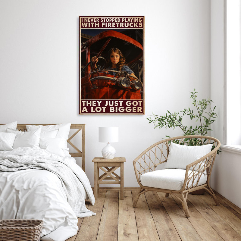 Janely Child I Never St d'yc Play - 1 pièce, reproduction d'art graphique sur toile tendue, H 36 po x l 24 po x P 1,25 po