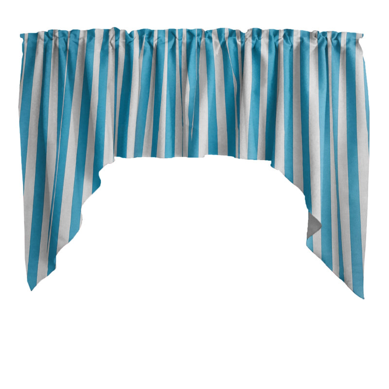 Cantonnière 1 po, Turquoise