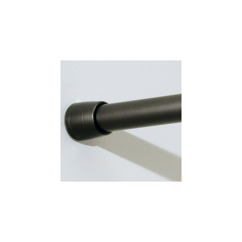 Adjustable Bronze Steel Tension Shower Curtain Rod, 75 inches