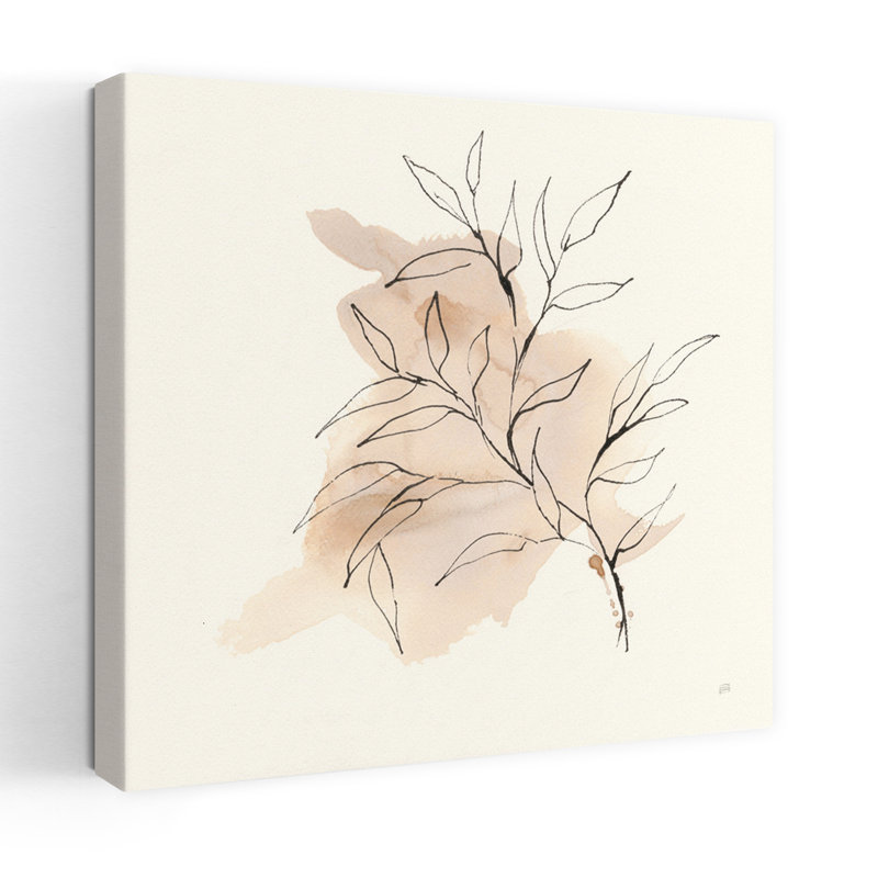 Boho Botanical IV, art abstrait contemporain de paysage végétal, H 32 po x l 32 po