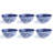 Excelsa set of 6 bowls Oriented porcellana 16xH7x16 cm blue and white