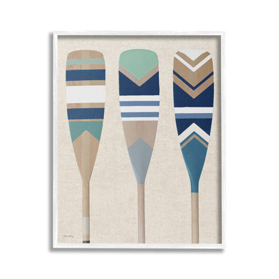 «Boat Oar Trio», art de la giclée encadrée par Amber Sterling