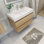 Ensemble de meuble-lavabo mural simple 35 po Carneshia