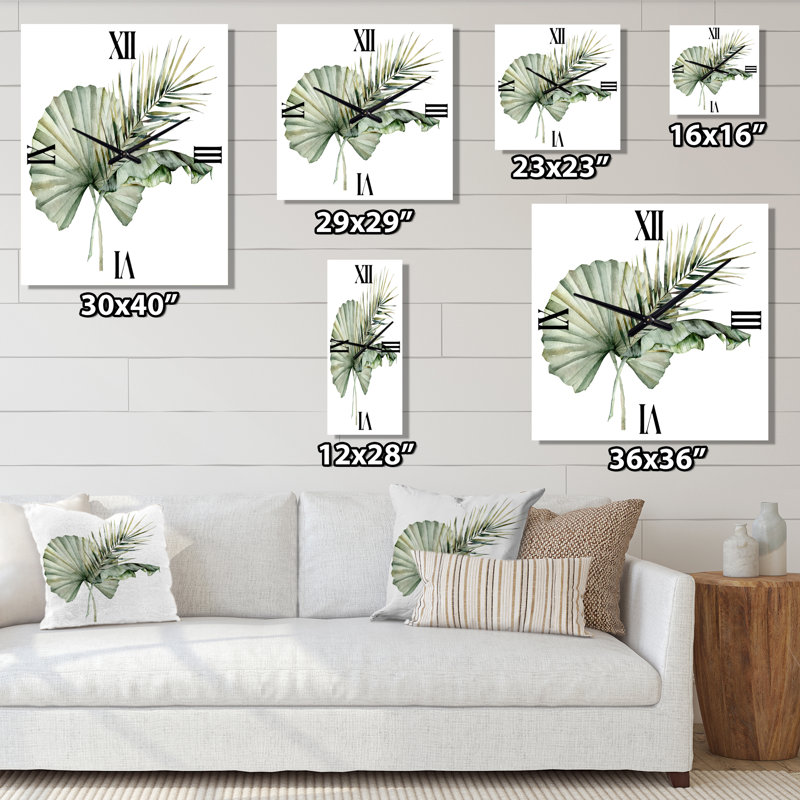 Horloge murale bouquet tropical, Moyen