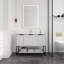 Meuble-lavabo autoportant de 48 pouces avec lavabo en résine-1045035870