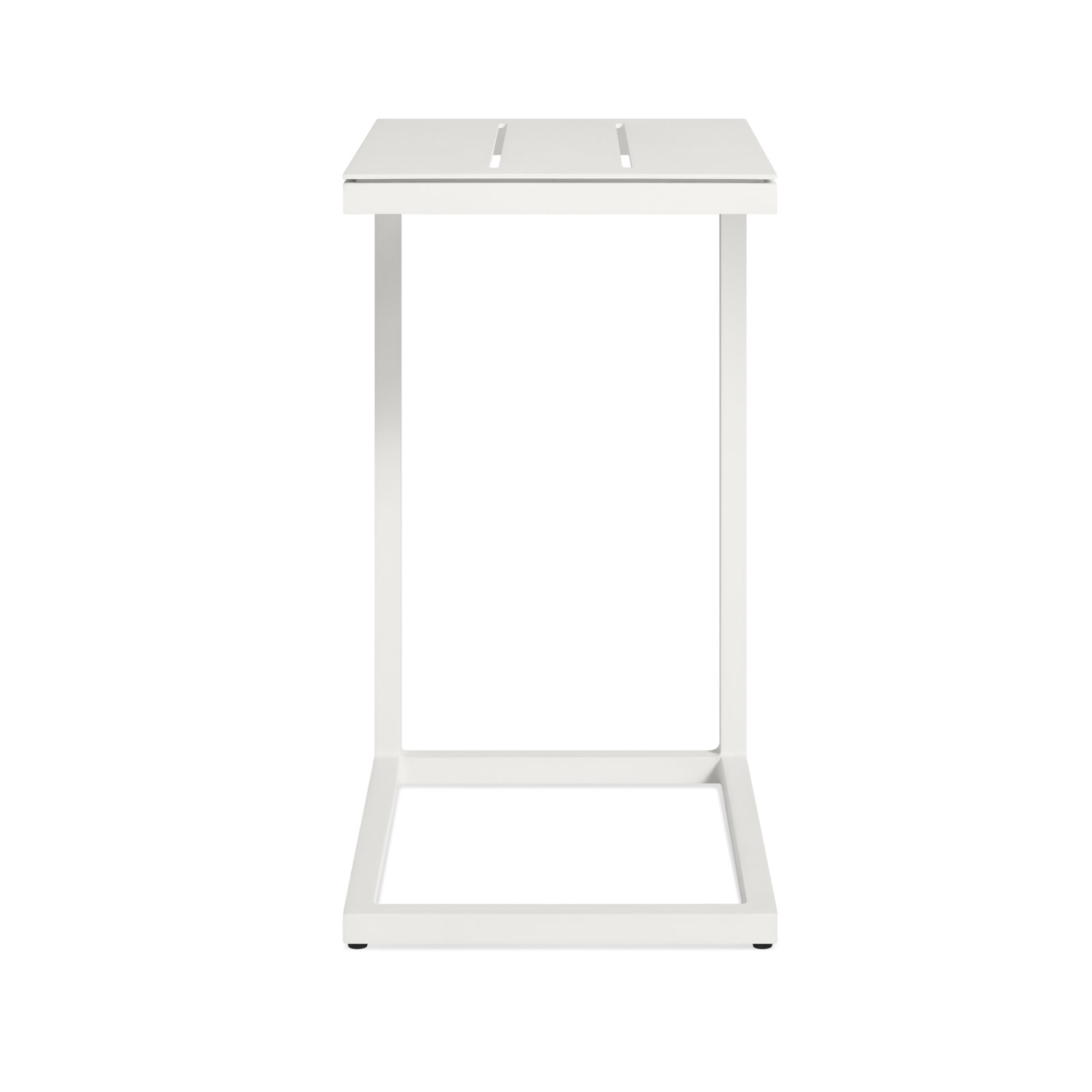 Skiff 18'' Powder Coated Aluminum Outdoor Side Table, White