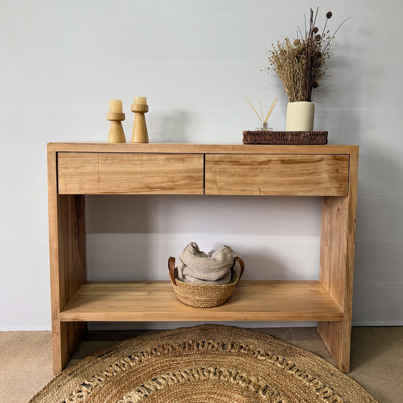 Console moderne de style champêtre moderne., H 33,5 po x l 39,4 po x P 11 po