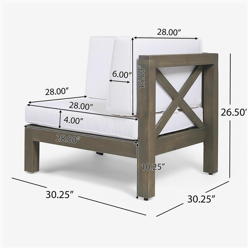 BRAVA X-BACK LOVESEAT, WHITE