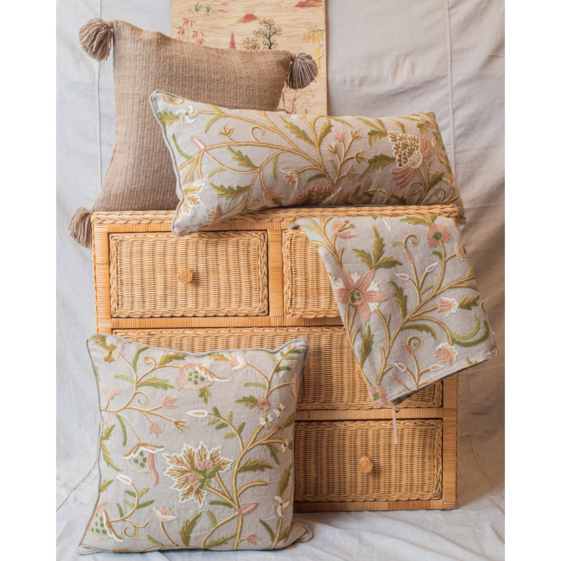 Blush Bloom Pillow Cover & Insert, Rectangle