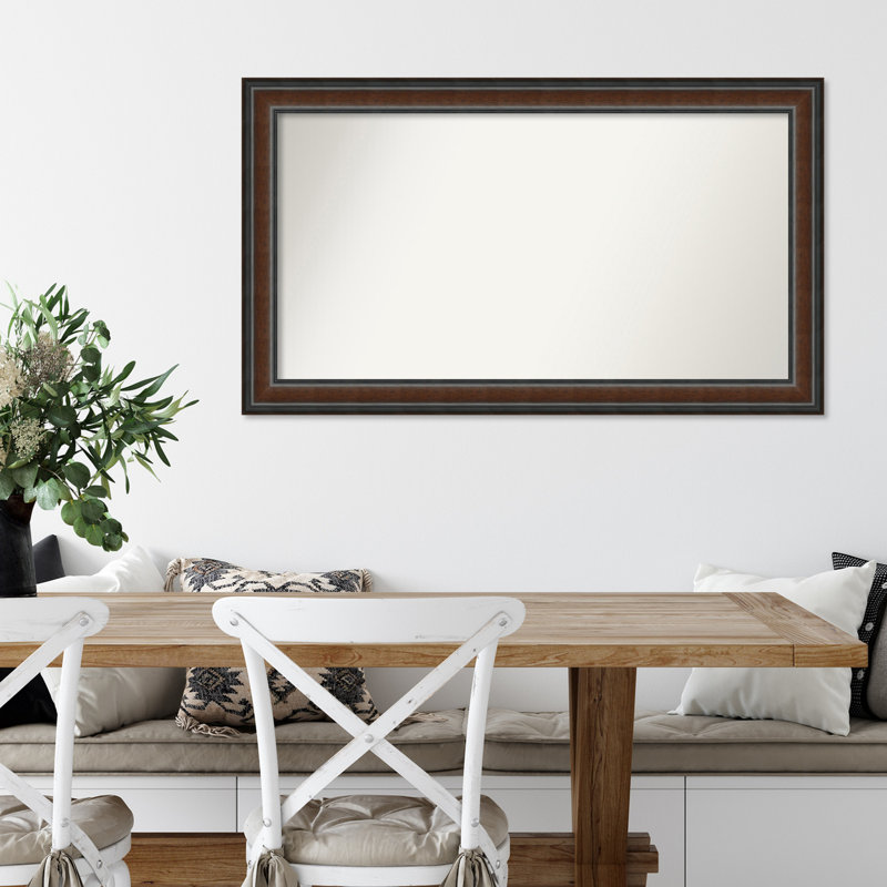 Halcott Solid Wood Rectangle Wall Mirror, 43" H x 25" W