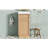 15.75" Bathroom Vanity With Reversible Resin Sink, Mdf Cabinet With Adjustable Shelf And Push-To-Open Door