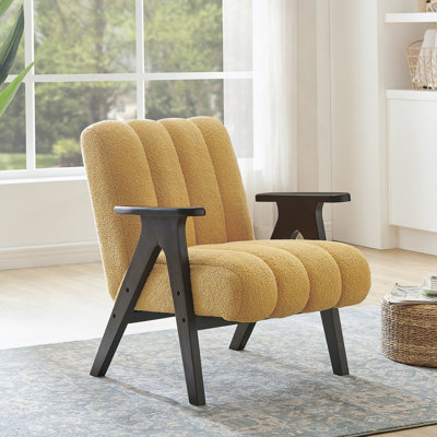 Chaise d'appoint moderne avec structure en bois